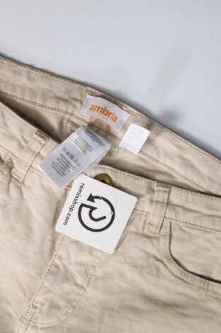 Pantaloni de femei Ambria, Mărime L, Culoare Bej, Preț 44,89 Lei