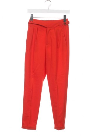 Дамски панталон Bershka, Размер XS, Цвят Червен, Цена 13,05 лв.