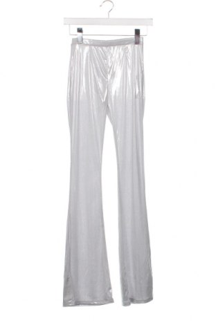 Дамски панталон Bershka, Размер XS, Цвят Сребрист, Цена 46,00 лв.