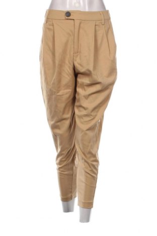 Pantaloni de femei Bershka, Mărime M, Culoare Bej, Preț 64,31 Lei