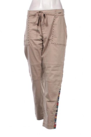 Damskie spodnie Desigual, Rozmiar XL, Kolor Brązowy, Cena 96,66 zł
