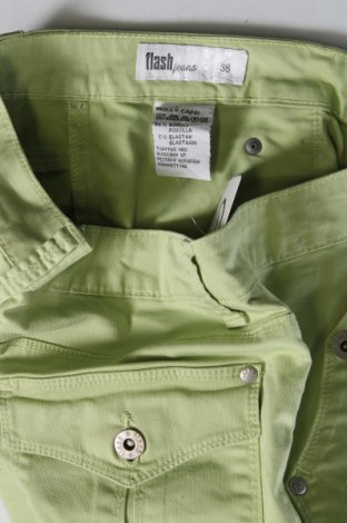 Γυναικείο παντελόνι Flash Jeans, Μέγεθος M, Χρώμα Πράσινο, Τιμή 15,00 €