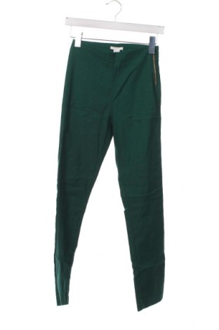 Дамски панталон H&M, Размер XXS, Цвят Зелен, Цена 15,95 лв.