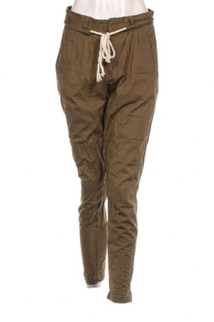 Дамски панталон H&M L.O.G.G., Размер S, Цвят Зелен, Цена 4,64 лв.