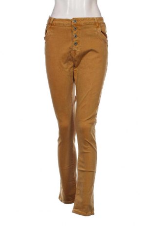 Pantaloni de femei KAROSTAR, Mărime XL, Culoare Galben, Preț 27,66 Lei