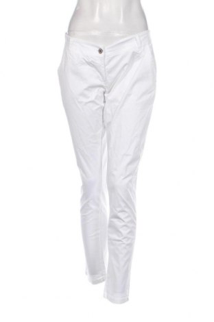 Γυναικείο παντελόνι Made In Italy, Μέγεθος L, Χρώμα Λευκό, Τιμή 7,71 €