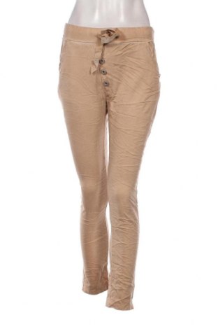 Pantaloni de femei Made In Italy, Mărime M, Culoare Bej, Preț 42,93 Lei
