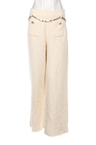 Pantaloni de femei Maje, Mărime L, Culoare Ecru, Preț 960,53 Lei
