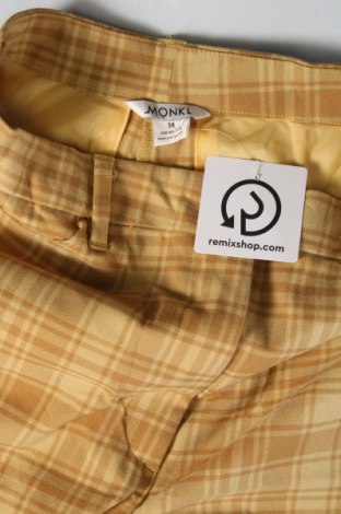 Дамски панталон Monki, Размер M, Цвят Жълт, Цена 10,75 лв.