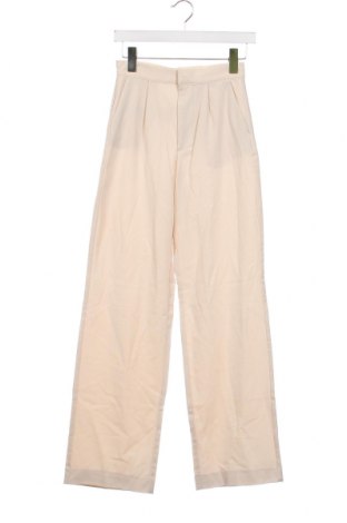 Дамски панталон Pull&Bear, Размер XS, Цвят Бежов, Цена 13,05 лв.