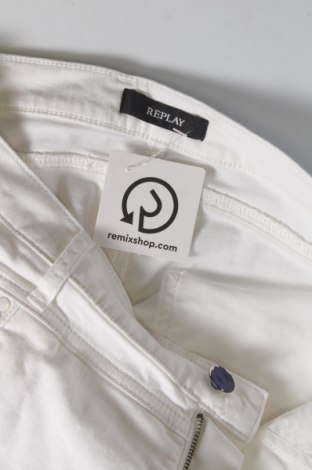 Γυναικείο παντελόνι Replay, Μέγεθος S, Χρώμα Εκρού, Τιμή 4,42 €