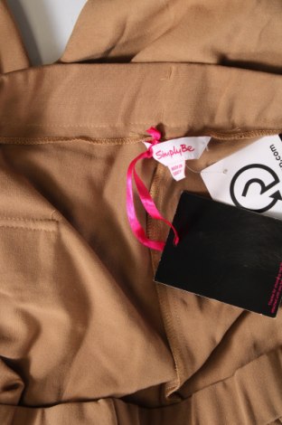 Γυναικείο παντελόνι Simply Be, Μέγεθος 3XL, Χρώμα Καφέ, Τιμή 11,29 €