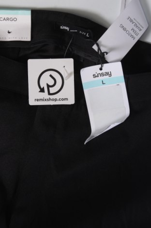 Γυναικείο παντελόνι Sinsay, Μέγεθος L, Χρώμα Μαύρο, Τιμή 13,44 €