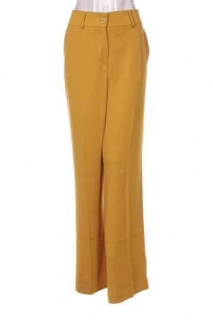 Дамски панталон Sisley, Размер L, Цвят Жълт, Цена 73,32 лв.