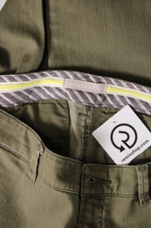 Дамски панталон Stefanel, Размер M, Цвят Зелен, Цена 31,56 лв.