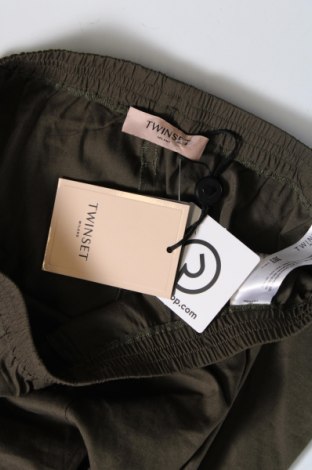 Дамски панталон TWINSET, Размер XL, Цвят Зелен, Цена 154,98 лв.
