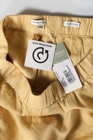 Дамски панталон Tom Tailor, Размер S, Цвят Жълт, Цена 93,00 лв.