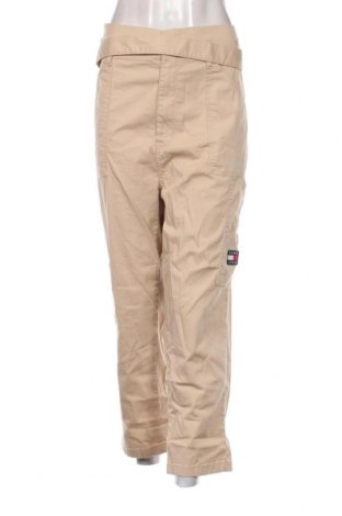 Pantaloni de femei Tommy Jeans, Mărime L, Culoare Bej, Preț 281,84 Lei