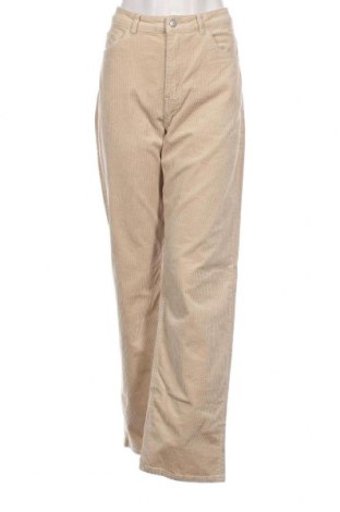 Pantaloni de femei Weekday, Mărime L, Culoare Bej, Preț 137,66 Lei