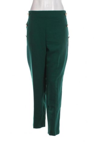 Дамски панталон Zara, Размер L, Цвят Зелен, Цена 37,20 лв.