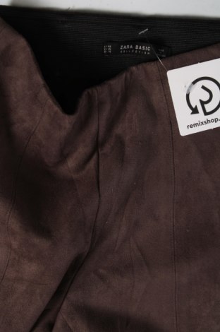 Дамски панталон Zara, Размер XS, Цвят Кафяв, Цена 27,00 лв.