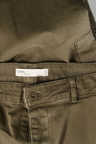 Дамски панталон Zara, Размер XS, Цвят Зелен, Цена 27,05 лв.