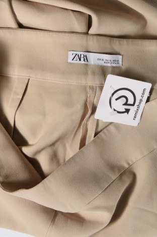 Pantaloni de femei Zara, Mărime XL, Culoare Bej, Preț 88,82 Lei