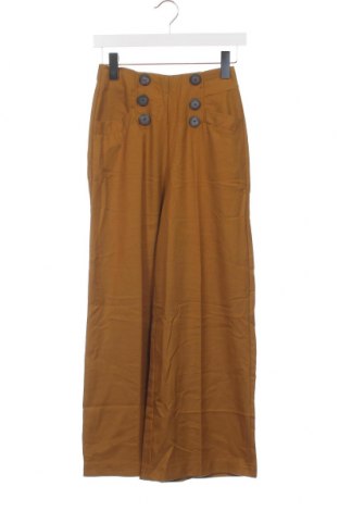 Дамски панталон Zara Trafaluc, Размер XS, Цвят Жълт, Цена 10,80 лв.