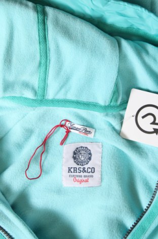 Sweatshirt polar de damă Krs&Co, Mărime S, Culoare Albastru, Preț 38,16 Lei