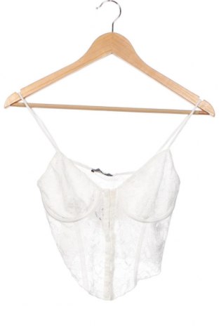 Γυναικείο αμάνικο μπλουζάκι Bershka, Μέγεθος M, Χρώμα Λευκό, Τιμή 5,41 €