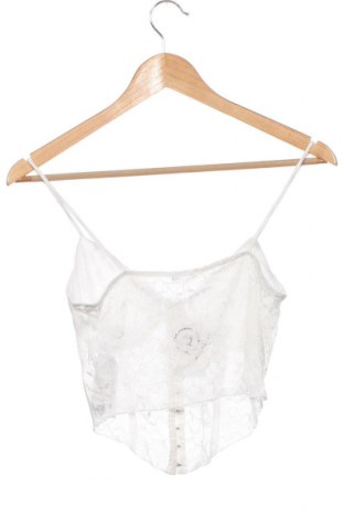Γυναικείο αμάνικο μπλουζάκι Bershka, Μέγεθος M, Χρώμα Λευκό, Τιμή 10,82 €