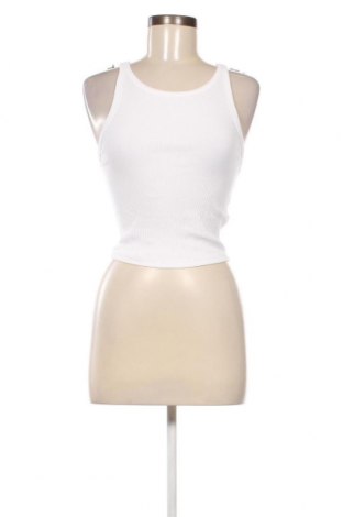 Γυναικείο αμάνικο μπλουζάκι Bershka, Μέγεθος S, Χρώμα Λευκό, Τιμή 4,98 €