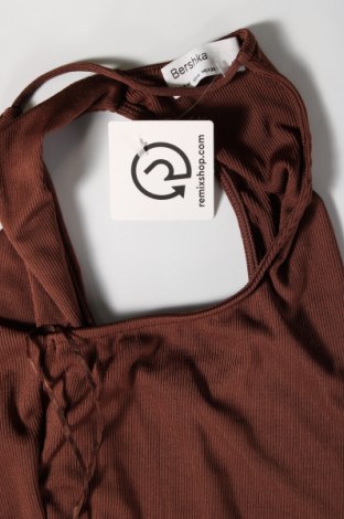Γυναικείο αμάνικο μπλουζάκι Bershka, Μέγεθος M, Χρώμα Καφέ, Τιμή 8,04 €
