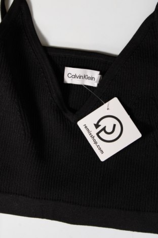 Damska koszulka na ramiączkach Calvin Klein, Rozmiar XXL, Kolor Czarny, Cena 195,83 zł