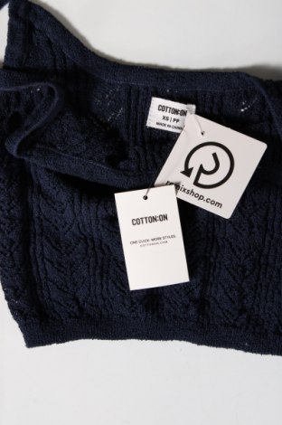Γυναικείο αμάνικο μπλουζάκι Cotton On, Μέγεθος XS, Χρώμα Μπλέ, Τιμή 9,85 €