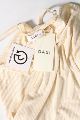 Γυναικείο αμάνικο μπλουζάκι Dagi, Μέγεθος M, Χρώμα  Μπέζ, Τιμή 4,63 €