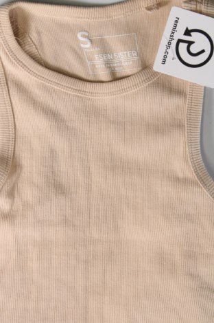Γυναικείο αμάνικο μπλουζάκι FSBN Sister, Μέγεθος S, Χρώμα  Μπέζ, Τιμή 7,00 €