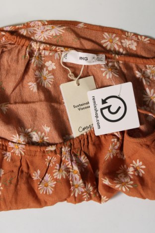 Γυναικείο αμάνικο μπλουζάκι Mango, Μέγεθος XS, Χρώμα Πορτοκαλί, Τιμή 11,44 €