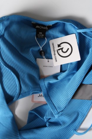 Γυναικείο αμάνικο μπλουζάκι Monki, Μέγεθος XXL, Χρώμα Μπλέ, Τιμή 4,98 €