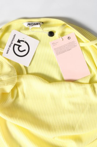 Γυναικείο αμάνικο μπλουζάκι Monki, Μέγεθος L, Χρώμα Κίτρινο, Τιμή 1,62 €
