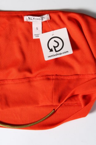 Γυναικείο αμάνικο μπλουζάκι NLY Design, Μέγεθος S, Χρώμα Πορτοκαλί, Τιμή 3,72 €