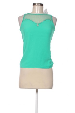 Γυναικείο αμάνικο μπλουζάκι Naf Naf, Μέγεθος XS, Χρώμα Πράσινο, Τιμή 7,19 €