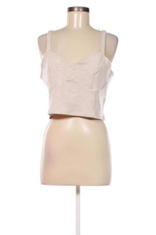Γυναικείο αμάνικο μπλουζάκι Nly Trend, Μέγεθος XL, Χρώμα  Μπέζ, Τιμή 10,82 €