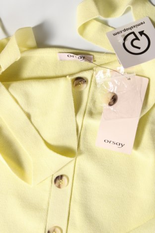 Γυναικείο αμάνικο μπλουζάκι Orsay, Μέγεθος L, Χρώμα Κίτρινο, Τιμή 10,28 €
