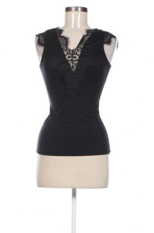 Γυναικείο αμάνικο μπλουζάκι Pieces, Μέγεθος S, Χρώμα Μαύρο, Τιμή 3,90 €