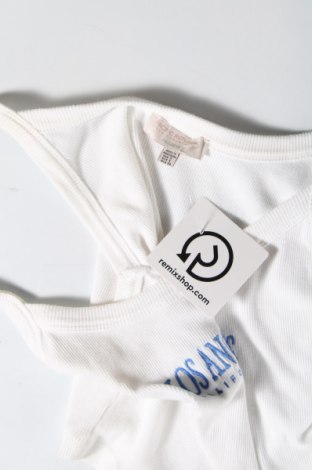Damska koszulka na ramiączkach Pull&Bear, Rozmiar S, Kolor Biały, Cena 29,74 zł