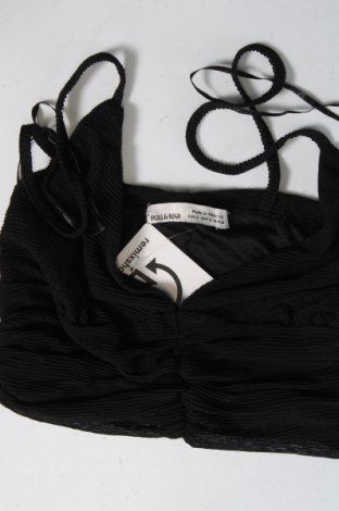 Tricou de damă Pull&Bear, Mărime S, Culoare Negru, Preț 42,76 Lei
