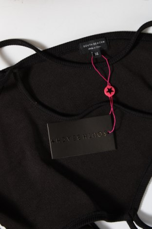Γυναικείο αμάνικο μπλουζάκι South Beach, Μέγεθος L, Χρώμα Μαύρο, Τιμή 5,91 €
