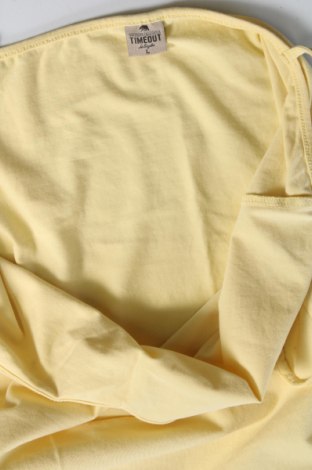 Γυναικείο αμάνικο μπλουζάκι Timeout, Μέγεθος L, Χρώμα Κίτρινο, Τιμή 7,16 €