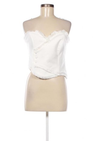 Γυναικείο αμάνικο μπλουζάκι Trendyol, Μέγεθος M, Χρώμα Λευκό, Τιμή 15,98 €